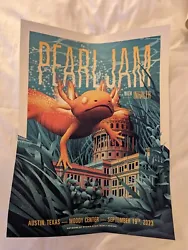 Pearl Jam Austin 2023 N2 Poster for the concert on September 19th, 2023.