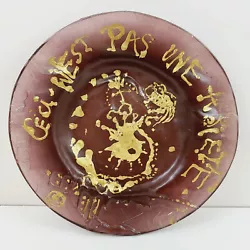 Cese Est Pas Une Assiette Surreal. Salvador Dali Daum Pate De Verre Plate. Signed & Numbered with original box. ANOTHER...