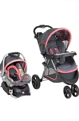 The three-wheel stroller provides easy maneuverability. The padded seat with multiple recline positions has 5-point...