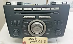                     2010 MAZDA 3 AM FM CD MP3 RADIO RECEIVERPART NUMBER  BBM2 66 AR0A OEMUSED IN GREAT...
