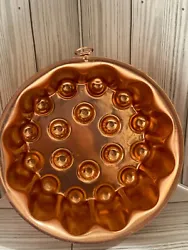 Vintage Copper Jello/ Cake Mold or can be used for Hanging Home Decor it has a small bracket for hanging up, has some...