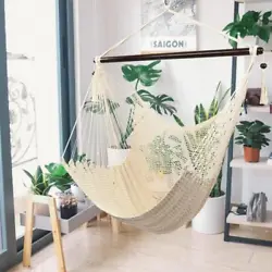 Tightly woven from soft-spun polyester ropes, this Caribbean Large Hammock Chair is not only soft and comfortable but...