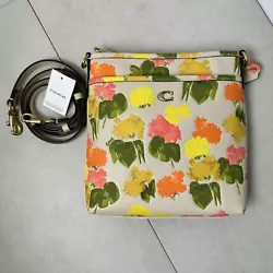 Coach Kitt Floral Print Leather Crossbody Bag Brand New With Tags