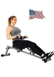 Sunny Health & Fitness Rowing Machine Rower with Adjustable Resistance for Full Body Exercise Cardio Workout. Achieve a...