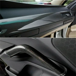 1pc 7D Carbon Fiber Vinyl Film Wrap Sticker. Move away the transfer film carefully;. Use a hair dryer to heat the...