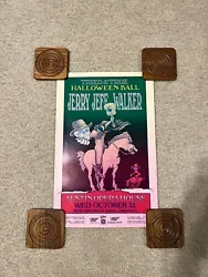 For sale—an original Jerry Jeff Walker “Tried & True Halloween Ball” Austin Opera House concert poster. 11x17....