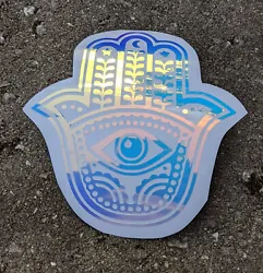 I have many different styles and sizes of gorgeous vinyl hamsa stickers. Great for outdoors, the car, the water bottle,...