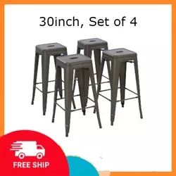 Scratch-resistant powder coated paint finish for clean easily. Full assembled and stackable for convenient storage,...