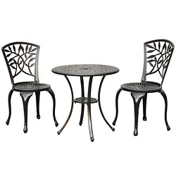 2 X Patio Chairs. Color: Black. Product Details.