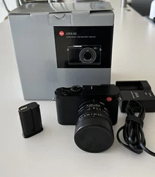 Leica Q2 Digital Camera With Original Boxes And Accessories. Small blemish on grip and body under grip, see last photo....