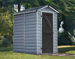Abris de jardin 1.9m² gris - 703702 - Palram - L?abri de jardin skylight palram 703702 est parfait pour ranger,...