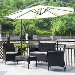 New Patio Wicker Furniture Outdoor 4pc Rattan Sofa Garden Conversation Set. All our products are intended for...