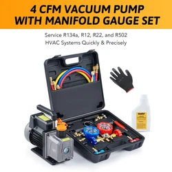 1 x Low-Pressure Quick Coupler. 1 x High-Pressure Quick Coupler. COMPLETE HVAC KIT: This professional automotive air...