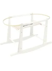 Jolly Jumper Rocking Wooden Moses Basket Antique White. Condition is New. Shipped with USPS Priority Mail.