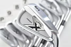 Callaway X Forged 3-4-5-6-7-8-9-P PW Iron Set RH ProjectX 6.0 S+ Rifle Irons 8Pcs from Japan. SHAFT 8/10. By weight and...