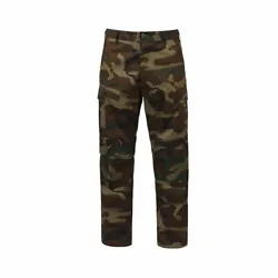 ROTHCO MILITARY CAMOUFLAGE. BDU ARMY FATIGUE. Camo BDU Pants Are Built To Withstand Wear And Tear With Long-Lasting 55%...