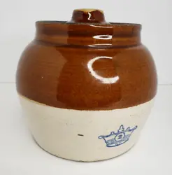 Blue crown stamp with a Number 2 on the side of the pot.