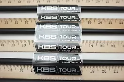 Uncut KBS Tour C-Taper Black LIMITED 130 X-STIFF 4-PW Iron Shaft Set PULLS .355T.