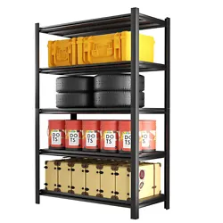 【10 Minutes Quick Assembly】 The garage shelving adopts a special interlocking design, which does not require any...