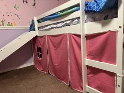 Princess LOFT BED - USED Great condition.. the mattress is like new. It has had a double protective cover on since we...