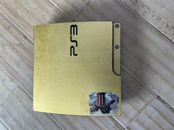Sony PlayStation 3 PS3 One Piece GOLD Console no cords not sure if it works.