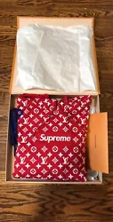 Relisted due to nonpayment by some loser. Size XXL Supreme Louis Vuitton Box Logo Hoodie. Brand new with original tags...