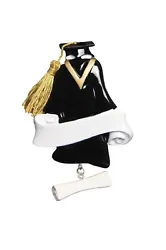 PERSONALIZED Christmas Ornament Graduation Cap Gown Diploma Dated Graduate Gift.