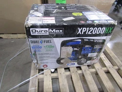 Model: XP12000HX. Dual fuel propane and gasoline. CO alert auto shutoff technology. Front facing fuel interface. Here...