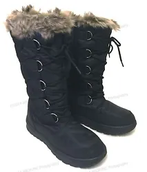 This is a warm winter snow boots. Nylon upper, rubber soles. Full artificial fur inside, soft, warm. Non- slip sole....