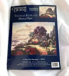 THOMAS KINKADE. CROSS STITCH KIT. NEW OPENED KIT.