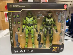 NEW - Halo The Spartan Collection 20 Years of Master Chief Action Figure 2-Pack.