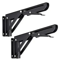 Widely Application - These folding brackets are ideal for many do-it-yourself jobs around the house. If you mount your...
