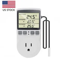 【 Easy to Use】Plug and play, set the temp ranges, place the probe, plug in the heater/cooler into the marked...