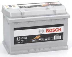 La batterie Bosch S5008 est 100% sans entretien: une fois montée, la batterie est prête à l’emploi. Vous n’avez...