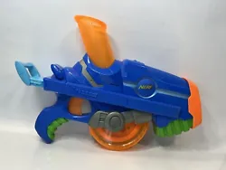 2006 Hasbro Nerf Buzzsaw ball shooter blaster toy gun. Pre-owned item that is still in good working condition.