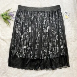 Lularoe Black Mesh Succulent Print Lola Skirt NEW size 3xl A Line Midi $46. Brand new! Lularoe black succulent print...