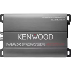 Kenwood KAC-M1814 Motor/car Audio 4-Channel 400W-MAX Class-D Compact Amplifier.