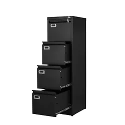 【Safe and Secure】Filing Cabinet with Lock will Secure your files and more with lockable drawers and included keys....