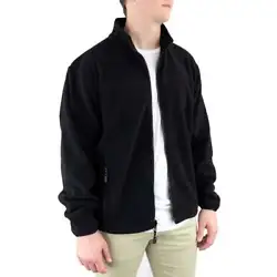 Microfleece Jacket. 100% polyester anti-pill microfleece. Occasion: Athletic. Age: Adult. Color: Black.