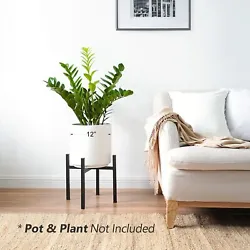 THE PLANT POT IS NOT INCLUDING. ✔ SIMPLE STYLE MODERN DESIGN: Elegant house floor planter stand reflects minimalist...