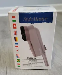 Pre owned Vintage 1988 Stylemaster Passport Clothes Steamer in great condition..