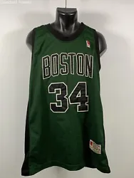 Item: HARWOOD CLASSICS NBA Jersey 34 Pierce/Boston Celtics. Color/Pattern: Green. Local pick up is available for Oahu...
