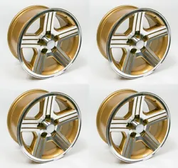 New reproduction Factory Style Gold Camaro 88-90 IROC-Z wheels but will fit any 1982-92 Camaro or Firebird application...
