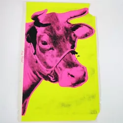 The sale of this artwork directly benefits the work of the Andy Warhol Foundation for the Visual Arts. Yellow Cow...