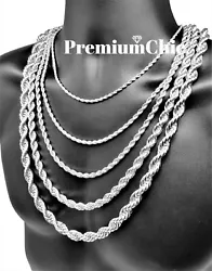 Turn heads with the hottest 14k Gold Plated Hip Hop rope chains! Classic Gold Plated Stainless Steel Rope Chains. Width...