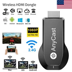 Item type:Display Dongle Receiver. 1X Wireless Wi-Fi Display Dongle Receiver. Decode Ability: 1080P (Full-HD). Connect...