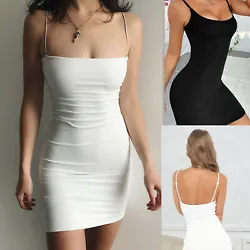 Style: Bodycon, Mini dress, Tank dresses, Clubwear. Features: Fitted, Stretch, AdjustableStrap, Soft, Comfortable,...