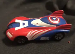 For fans of both Marvel and Hot Wheels, this 2011 Marvel Maisto Die Cast Collection featuring Captain America from the...