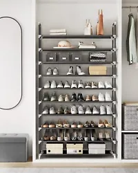Item Type: Shoe Rack. Shoes Capacity: 50 Pairs. 1 x Shoe Rack. Design: Space Saving. Featuring a compact body, it will...