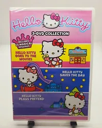 Hello Kitty 3-DVD Collection: 15 episodes on 3 discs (DVD, 2013) New & Sealed.